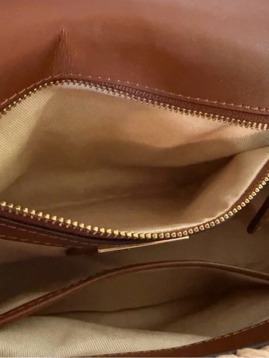 Ralph Lauren Woven Straw Medium Sophee Bag - Picture 7 of 9